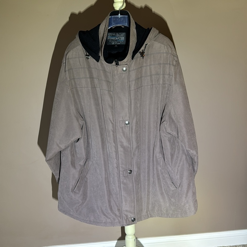 WOMEN’S~FORECASTER SPORT~BROWN~FULL ZIP & SNAPS COAT W/NON-REMOVABLE LINING~ERC